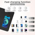 Firelison 2 1 12" 10"Black Wireless Charging Mouse Pad in Leather Multifunctional Office Desk Pad with Non-Slip Rubber