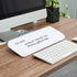 TSJ OFFICE Glass Dry-Erase Whiteboard, 16 X 6 Inches Tabletop Easel Board for Artist, Teacher, and Student