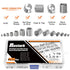 200 Pcs Wire Thread Inserts Kit, 304 Stainless Steel Metric M3 M4 M5 M6 M8 M10 M12 Helicoil Thread Repair Kit