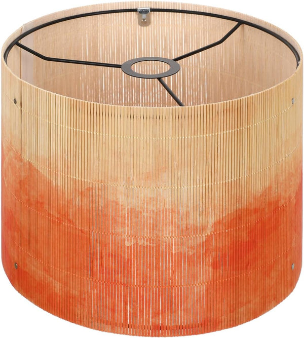 European Watercolor Lampshade Gradient Bamboo Lamp Shades Clip On Bulb Light Cover,