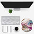 Mouse Pad with Wrist Support - Non Slip Ergonomic Mouse Mat for Office, Computer, Laptop (Beige Purple Marble)