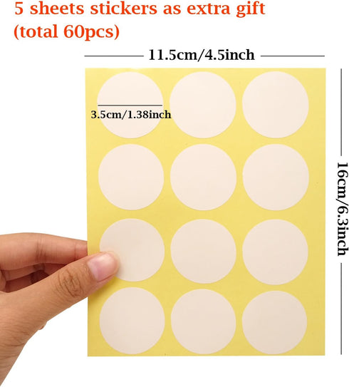 Honbay 50PCS Airmail Vintage Kraft Paper Envelopes 12.5x17.5cm/4.92x6.89inch (White) for Invitations