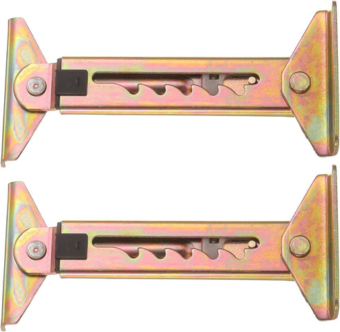 uxcell 2Pcs 5-Gear Adjustable Lifting Bracket, Adjustable Angle Hinge Lift Rod Mechanism