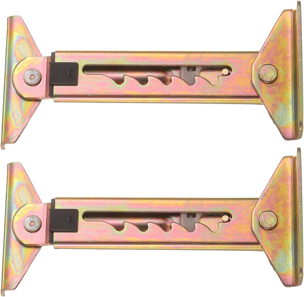 uxcell 2Pcs 5-Gear Adjustable Lifting Bracket, Adjustable Angle Hinge Lift Rod Mechanism
