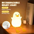 Dimmer Duck Night Light, Silicone Duck Lamp, Cute Bedside Duck Goose Funny Nightlight with and Timer for Room Decor