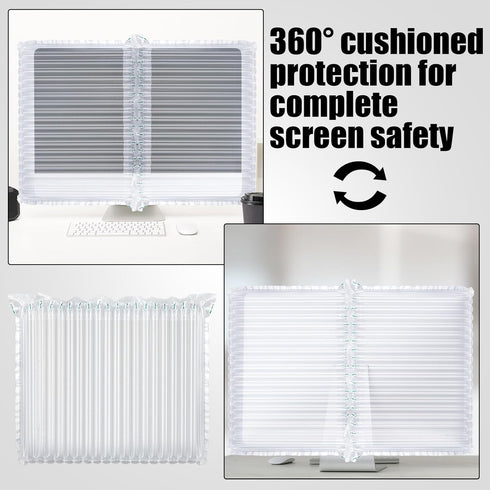 6 3 1 27" Packaging 27" Chunful for Screens with Pump Inflatable Protective Bags Compatible with Desktop Monitor