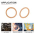 22mmx28mmx1mm Flat Copper Sealing Washers - 20Pack for Industrial Machinery M22 Screws, Copper Flat Ring Gaskets.