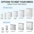 TICONN Waterproof Electrical Junction Box, IP67 ABS Plastic Enclosure with Hinged Cover, Off-white, 5.9"x3.9"x2.8"