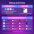 BR30 Bulbs 4-Zone 850LM Bulb, 1 Pack Linkind Matter Smart Light with Stretchable Design & Aurascape Color, Recessed