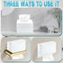 Wensdr Acrylic Hand Towel Box Cover Holder for Kleenex, Disposable Paper Hand Towels Holder, Bottom Pull-Out