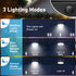 2 Packs 3 Peasur Solar Outdoor Lights Motion Sensor Solar Security Lights Waterproof with Lighting Modes Solar Powered