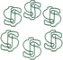 Money Dollar Sign $ Shaped Paper Clips Great for Paper Clip Collectors or Office Gift - Comes in Round Tin with Lid and Gift Box (100 Count Green) by Butler in the Home