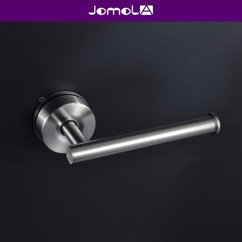 1 Pack JOMOLA Stainless Steel Toilet Paper Holder, Suction Cup Bathroom Tissue Roll Paper Towel Holder, No Drill Wall