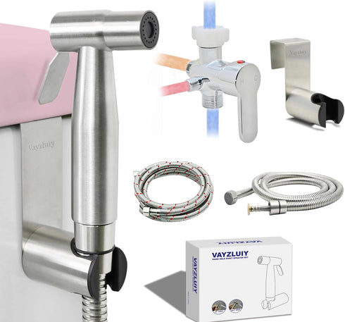 Vayzluiy Handheld Toilet Bidet Sprayer for Toilet-Adjustable Water Pressure Control with Bidet