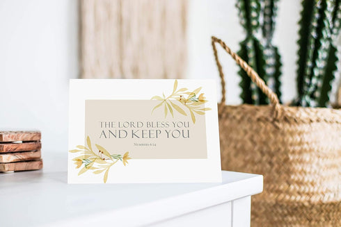 Pack 24 Religious Thank You Cards with Bible Verse - Watercolor Scripture Design - of - Rectangle