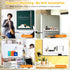 Cecliy 2Pcs Refrigerator,White,43cm/16.9inch Magnetic Book Shelf for Whiteboard Classroom,Reusable Acrylic Magnetic