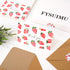 50 Pack Summer 4 6 Inch FYSUIMU Strawberry Thank You Card Watercolor Fruit Greeting Cards with Envelopes Stickers Blank
