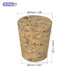 MECCANIXITY Tapered Cork, 27x21x31mm Wooden Leakproof Soft Cork Stoppers for Wine Beer Bottle Crafts Corks Plug Replacement Laboratory Supplies, Dark Wood Color, Pack of 6
