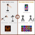 nellsi Sunset Sunset Lamp Projection with Remote Control - Endless Colors Projector Lights LED APP Floor Lamp