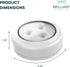 6 Pack Closet, Counter, Brilliant Evolution Stick On Push Lights - Remote Controlled LED Lights Under Cabinets - DIY