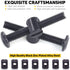 Mardatt M6 45mm 24PCS x Black Zinc Plated Hex Socket Cap Bolts Crib Bolts and Barrel Nuts Cross Dowel Replacement