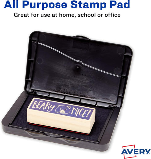 Carter's Foam Black Stamp Pad, 3 Pack, 2.75 x 4.27 Inches (25603)