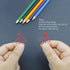 Office Paper Clips - Airplane Shaped for Scrapbooking, Plating Process, Red