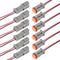AITRIP 6 Kit 2Pin Way Electrical Wire Connector, 2Way DT Automotive Waterproof Male Female Plug