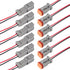 AITRIP 6 Kit 2Pin Way Electrical Wire Connector, 2Way DT Automotive Waterproof Male Female Plug
