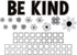 Teacher Created Resources Black and White Floral Be Kind Bulletin Board (TCR6801) by Teacher Created Resources