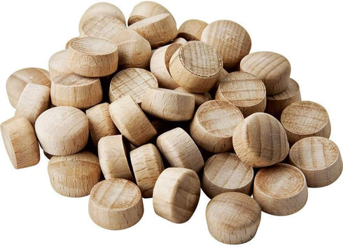 1/2" Wood Plugs - Oval Walnut Top, Perfect for Projects