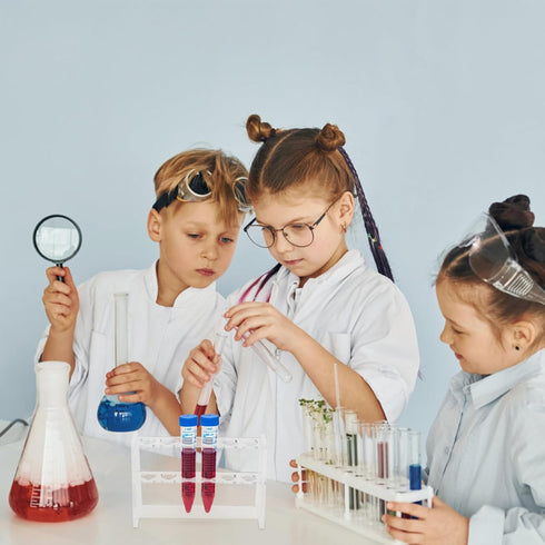 Plastic Test Tube Rack, Transparent 6 Slots Acrylic Tube Holder, Test Tube Stands for 10ML Test Tubes Chemistry