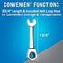 ASWS-R716, 7/16" Jonard Tools Stubby Ratcheting Combination Speed Wrench, Angled Head