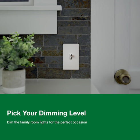 Dimmer Dimmable Bulbs, 150 3-Way, TGCL-153PH-AL, Lutron Toggler LED+ Switch for LED, Halogen and Incandescent Watt