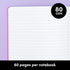 PAPERAGE Small Composition Notebook Journals, 16-Pack, 60 Pages, 8 Color Covers, College Ruled Lined Paper (Pastel)