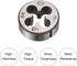 uxcell Die Stock Handle Wrench Set with M10 x 1.25 Threading Round Die and 30mm Holder, Adjustable Tool