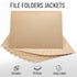 Manila File Jackets - Flat-No Expansion - Letter Size - 10 Pack