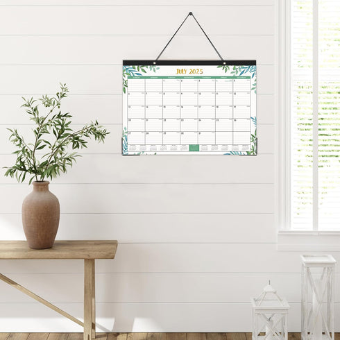 Desk Calendar 2025-2026, 18 Months from July 2025 to December 2026, 17" x 12", Large Ruled Blocks