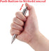 SMOOTHERPRO Stainless Steel Push Button Mechanism Pen, Comfortable Weight for Holding, Click Ballpoint
