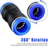 120 Pcs Straight Push Connectors - 4 6 8 10 12 mm Air Hose Fittings Quick Release Pneumatic Connectors