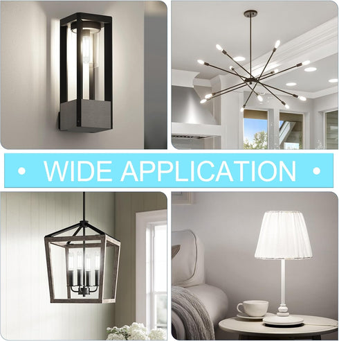 Bulb Dimmable 4000K 6W, 60 E26 Bulbs, T10 Bulbs 90+CRI 600LM, 6 Pack GvvooHome Tubular LED Edison Neutral White, watt