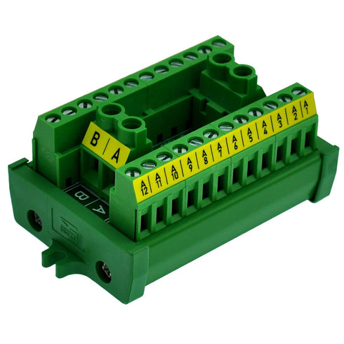 OONO 30A/300V Screw Mount 2x12 Position Terminal Block Distribution Module.