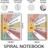 Boho Positive Affirmations Journaling Notebooks, Spiral 5.5×8.3, Inspirational Mental Health Therapy Journal