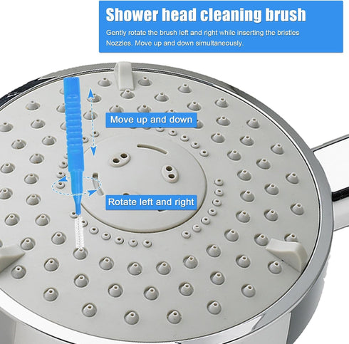 10pcs Shower Head Cleaning Tool, Cleaner Picks with 10 Anti-Clogging Brushes for Shower Head Nozzle