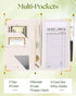 Slohif Server Book for Waitress Cute Serving Books with Zipper Pocket Accessories Leather Server Check Book Restaurant