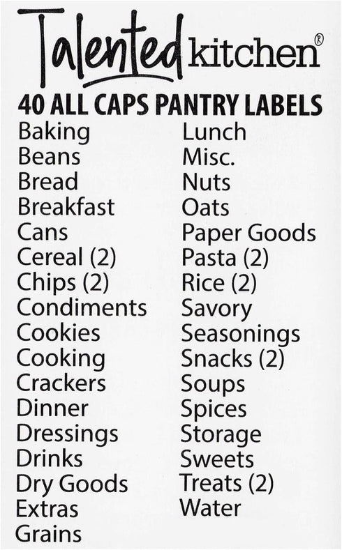 Talented Kitchen 8-Piece Metal Basket Labels Clip On Holders with 40 White Labels for Storage Bins
