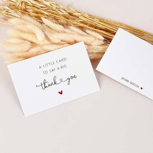 ZGQ 48 Pack 46 Thank You Cards with Envelopes & Stickers, Cute Blank Greeting Cards for Baby Shower & WeddingBoxed Bulk