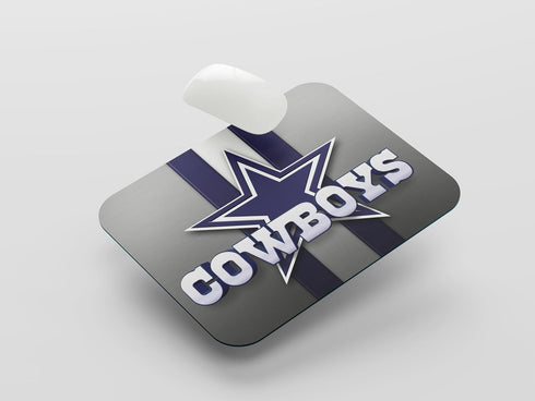 Gaming Mouse Pad - Sport Fans Gift with Non-Slip Rubber Base for Laptop Computer Desktop Mat, Blue White