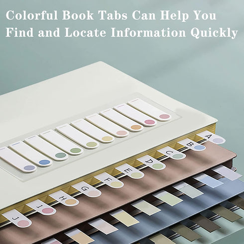 ELII 1600pcs Tabs Page Markers, Morandi Sticky Index Tabs for Reading Notes and Classifying Files