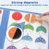 Ralout Magnetic Fraction Educational Puzzle, Magnetic Fraction Tiles and Circles, Elementary Fraction Manipulatives